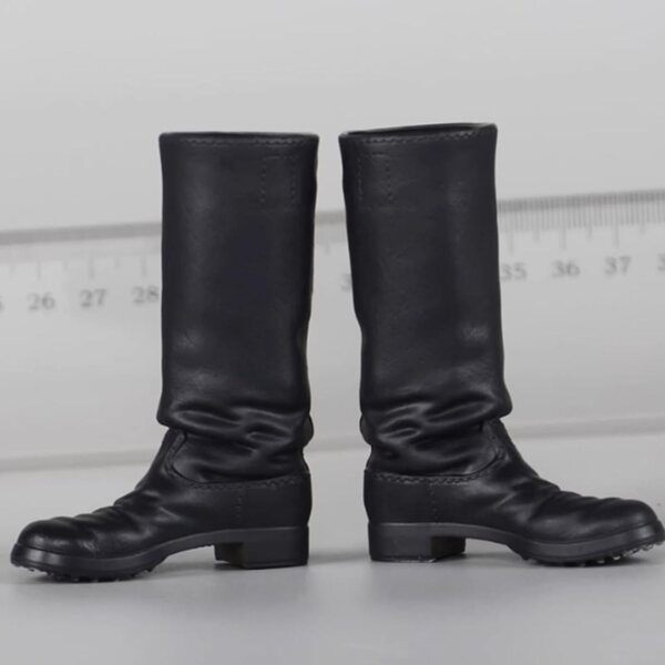 predolo Mini Stivali alti 1/6 per Bambola 12" stile retrò ed elegante nero