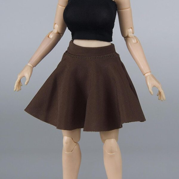 Brauner Rock für 1:12 Actionfigur – elegante und widerstandsfähige Miniaturkleidung
