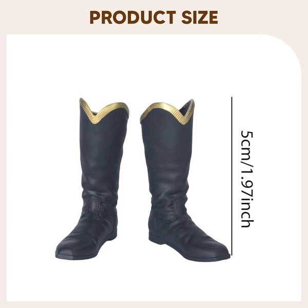 1:6 männliche formelle Schuhe für Actionfiguren – hochwertige Stiefel 5 cm