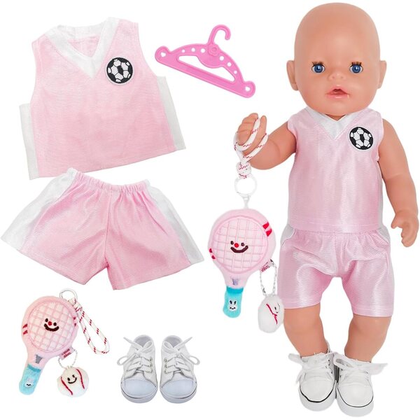 Vestiti per bambole tuta rosa YAEGIMHT – Abbigliamento morbido e di qualità