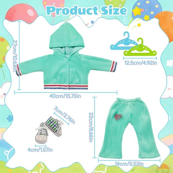 Abbigliamento sportivo per bambole YAEGIMHT: stile e comfort per il gioco