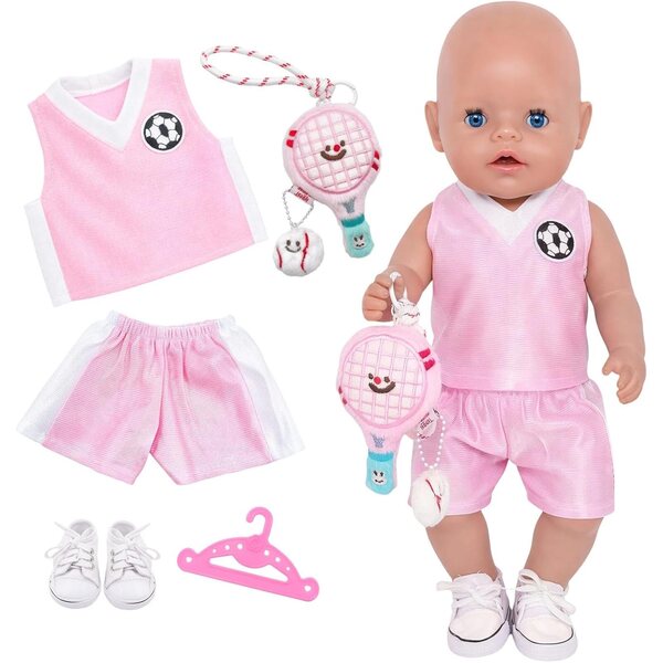 Abbigliamento per bambole rosa – Vestiti eleganti e colorati per bambole