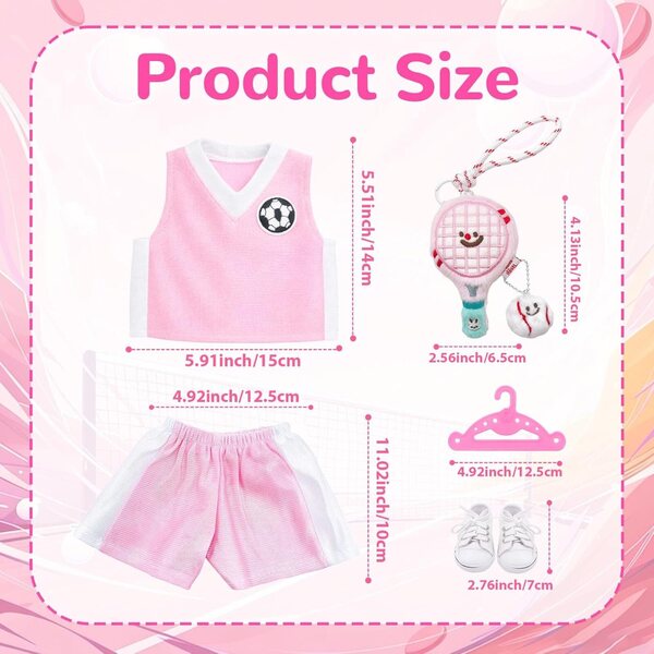 Abbigliamento per bambole rosa – Vestiti eleganti e colorati per bambole