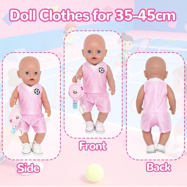 Abbigliamento per bambole rosa – Vestiti eleganti e colorati per bambole