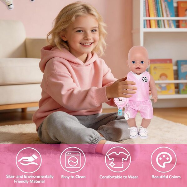 Abbigliamento per bambole rosa – Vestiti eleganti e colorati per bambole