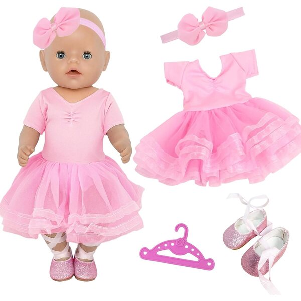 Rosa Kleid für die YAEGIMHT-Puppe – elegantes und raffiniertes Kleid