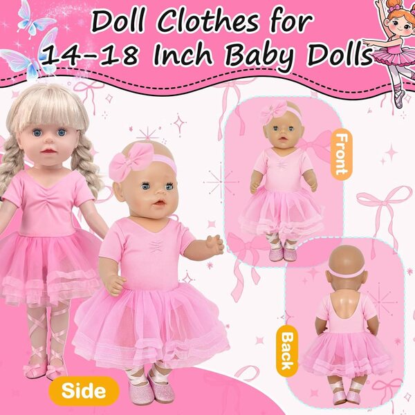 Rosa Kleid für die YAEGIMHT-Puppe – elegantes und raffiniertes Kleid