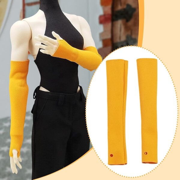 1/6-Ärmel aus gelbem Stoff für 30-cm-Puppen – Fiocias-Outfit-Zubehör