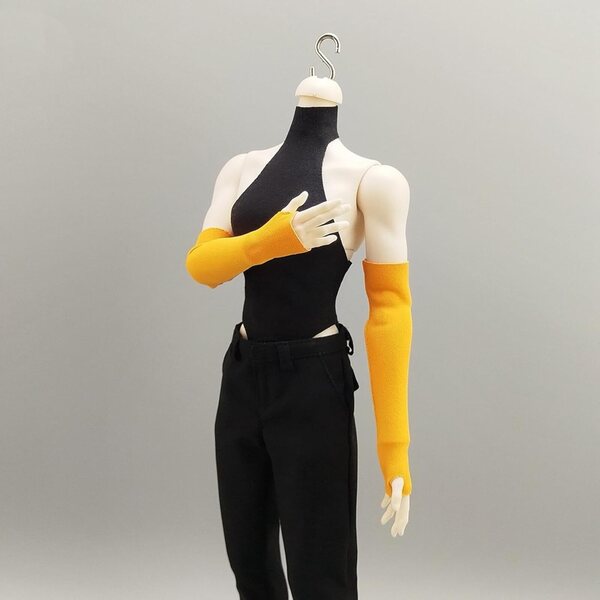 1/6-Ärmel aus gelbem Stoff für 30-cm-Puppen – Fiocias-Outfit-Zubehör