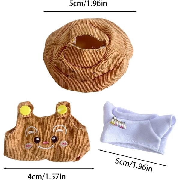 Abbigliamento elegante per bambole 17 cm in cotone di alta qualità con accessori raffinati