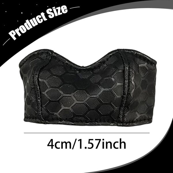 Trägerloser Bandeau-BH für 1/6 Actionfigur – weiches schwarzes Crop-Top