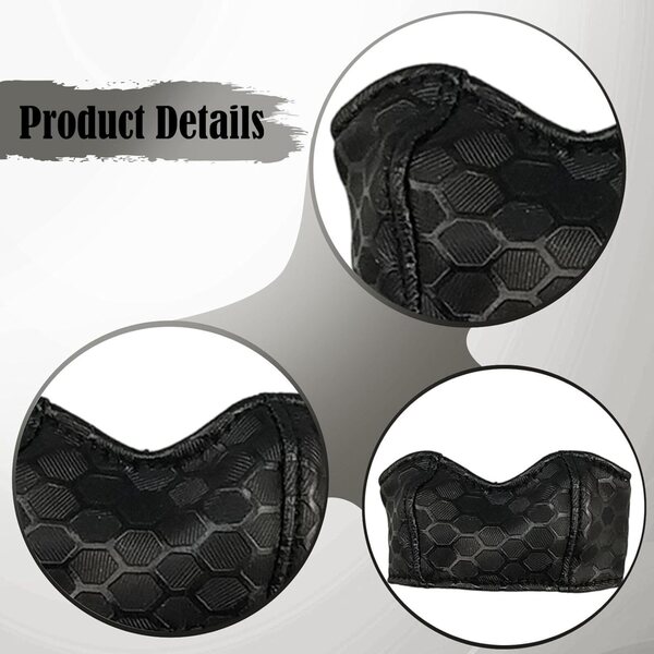 Trägerloser Bandeau-BH für 1/6 Actionfigur – weiches schwarzes Crop-Top