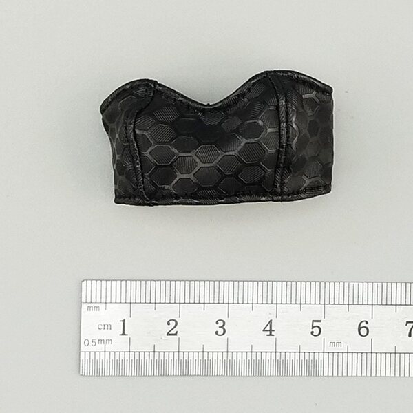Trägerloser Bandeau-BH für 1/6 Actionfigur – weiches schwarzes Crop-Top