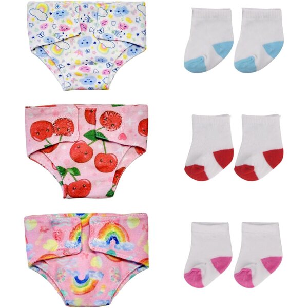 Set mit 3 Paar Socken und 3 Paar Socken für Puppenkostüme – YAEGIMHT