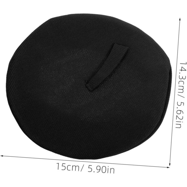 Mini Berretto Nero per Bambole da 20 cm - Accessorio Fai da Te e Cosplay Elegante