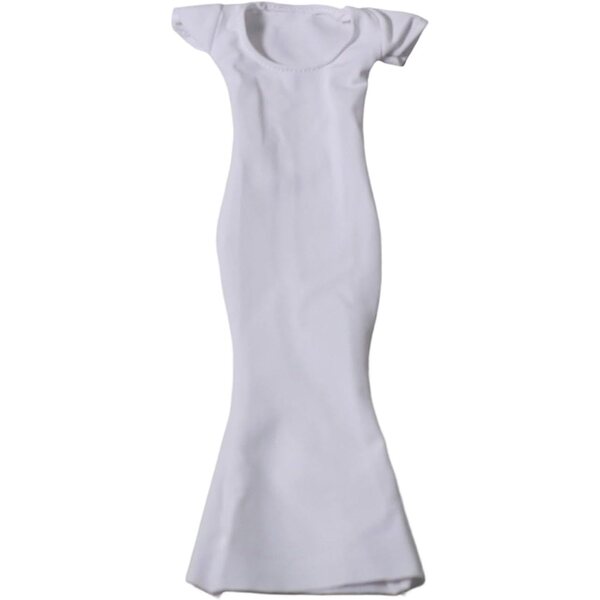 Oshhni Abito Femminile 1/6 Bianco Vestito Aderente per Figure da Collezione
