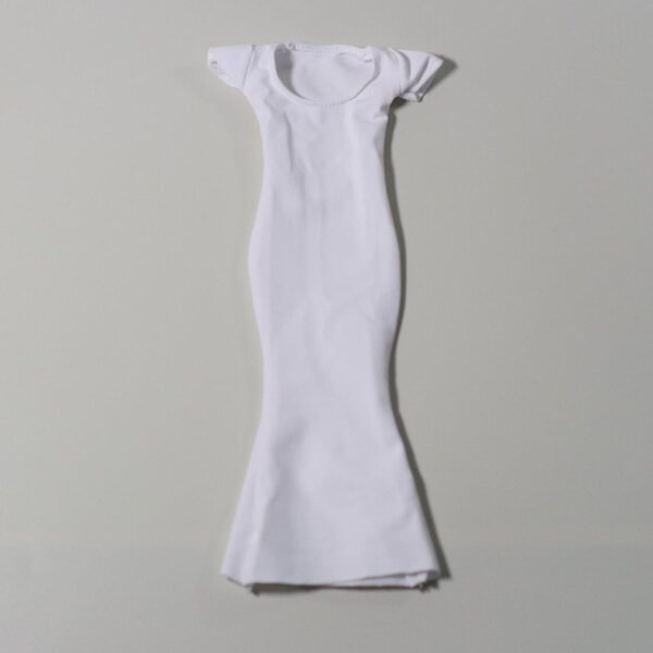 Oshhni Abito Femminile 1/6 Bianco Vestito Aderente per Figure da Collezione