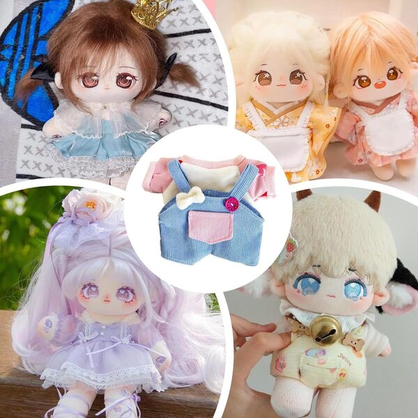 Set vestiti per bambole 20 cm con tuta e top design cartoni animati