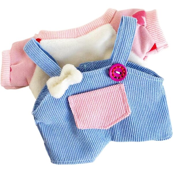 Set vestiti per bambole 20 cm con tuta e top design cartoni animati
