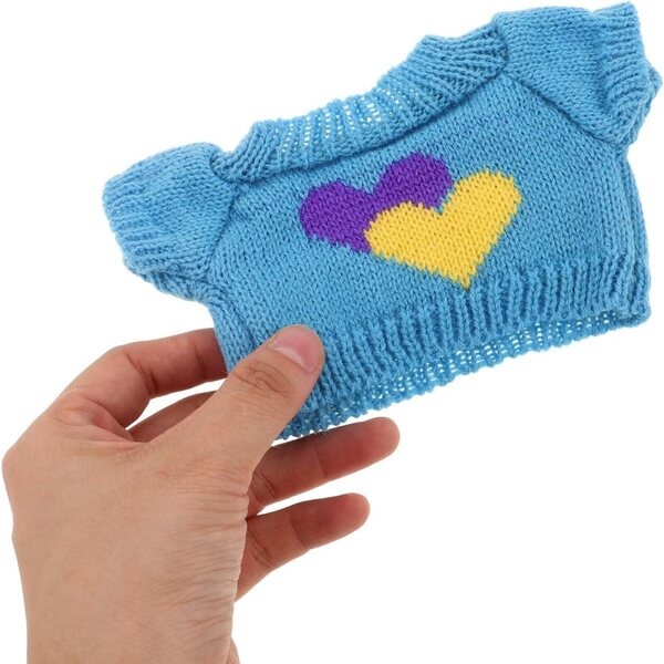 HEMOTON Set 4 Vestiti per Orsetti di Peluche 30 cm in Cotone Uncinetto Natale