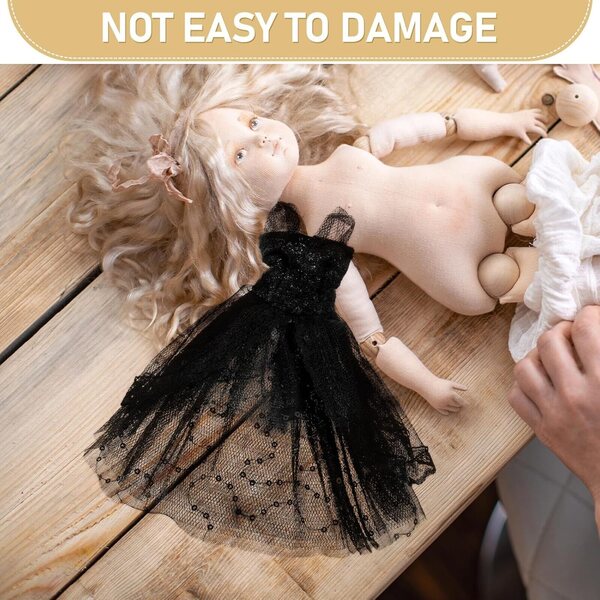Alasum Vestito da Balletto Bambole 30 cm Gonna Tutù Nero Costume Fatto a Mano