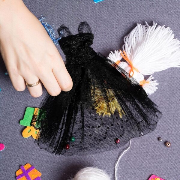 Alasum Vestito da Balletto Bambole 30 cm Gonna Tutù Nero Costume Fatto a Mano