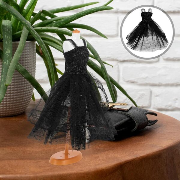 Alasum Vestito da Balletto Bambole 30 cm Gonna Tutù Nero Costume Fatto a Mano