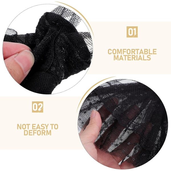 Alasum Vestito da Balletto Bambole 30 cm Gonna Tutù Nero Costume Fatto a Mano
