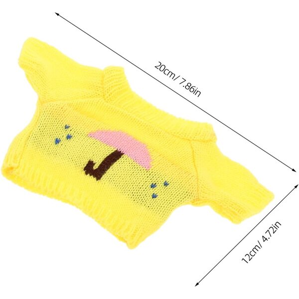 4er-Set Baumwollkleidung für Teddybär 30 cm – austauschbare Häkelkleidung