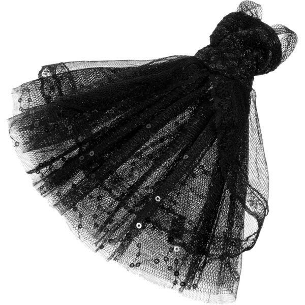Schwarzes Tutu-Kleid für Puppen, langlebig und einfach zu tragen für Partys und Spiele