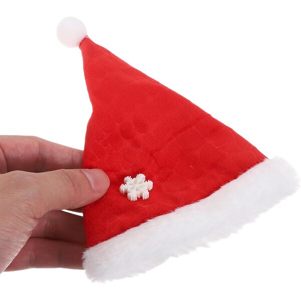 Set Abiti Babbo Natale per Bambole con Cappello e Pantaloni - Costume Natalizio ORFOFE