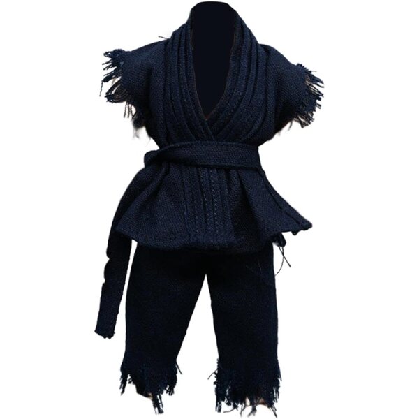 1:12 Judo-Uniform für 6-Zoll-männliche Actionfiguren aus dunkelblauem Stoff