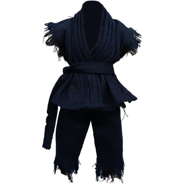 1:12 Judo-Uniform für 6-Zoll-männliche Actionfiguren aus dunkelblauem Stoff