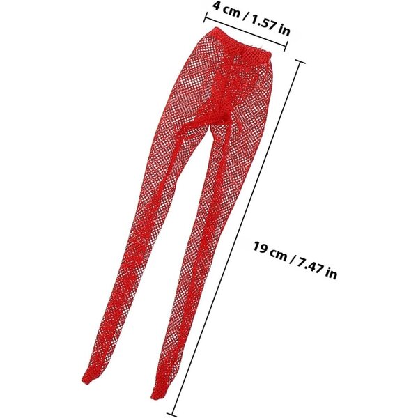 5 Calzini di Pizzo Elastici per Bambole - Accessori Decorativi Fai da Te WEKAMOS
