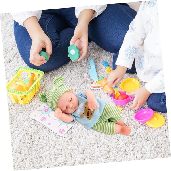 ifundom Set Vestiti in Cotone per Bambole 10 Pollici con Cappello Verde Chiaro