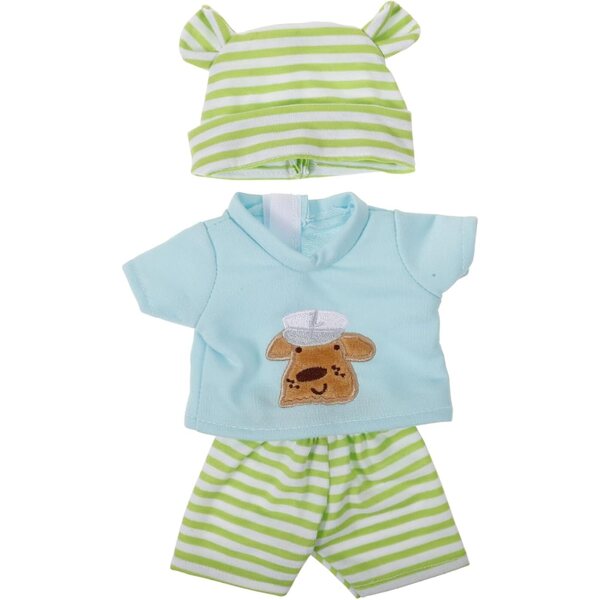 ifundom Set Vestiti in Cotone per Bambole 10 Pollici con Cappello Verde Chiaro