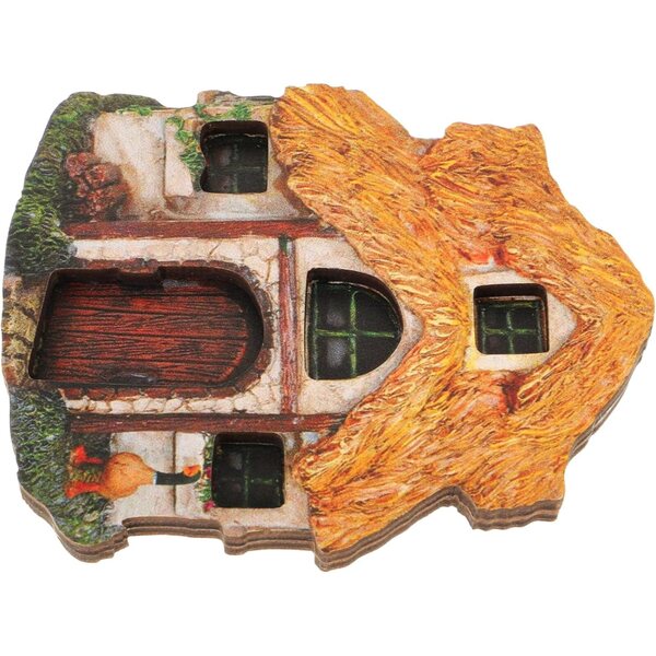 Mini Porta delle Fate in Legno Happyyami per Giardino e Cortile, Decorazione Fatata Multicolore