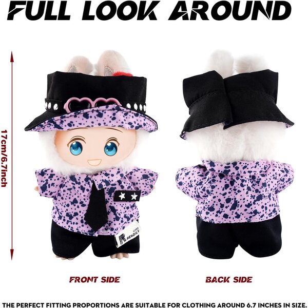 Set 5 Abiti Fantasy per Bambole 17 cm con Accessori Moda e Custodia Edaick