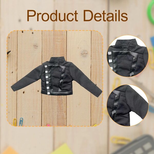 1/6 Actionfigurenjacke für 30,5 cm Puppen, eleganter handgefertigter Minimantel