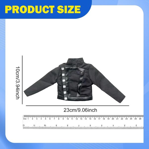 1/6 Actionfigurenjacke für 30,5 cm Puppen, eleganter handgefertigter Minimantel