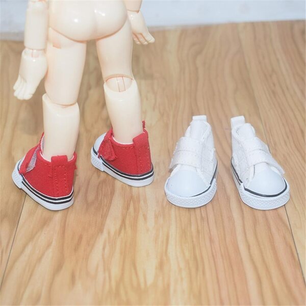 Lila Canvas-Schuhe für 1/6 BJD-Puppe, widerstandsfähiges und hochwertiges Zubehör 5 cm