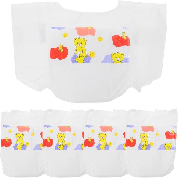 VICASKY 5 bunte weiche Windeln für 30-cm-Puppen – realistisches Zubehör