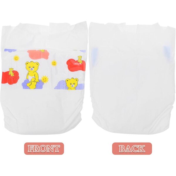 VICASKY 5 bunte weiche Windeln für 30-cm-Puppen – realistisches Zubehör