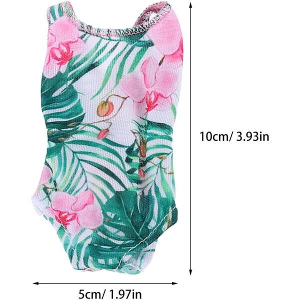 ifundom 4 set costumi da bagno per bambole - vestiti estivi miniatura colorati e riutilizzabili