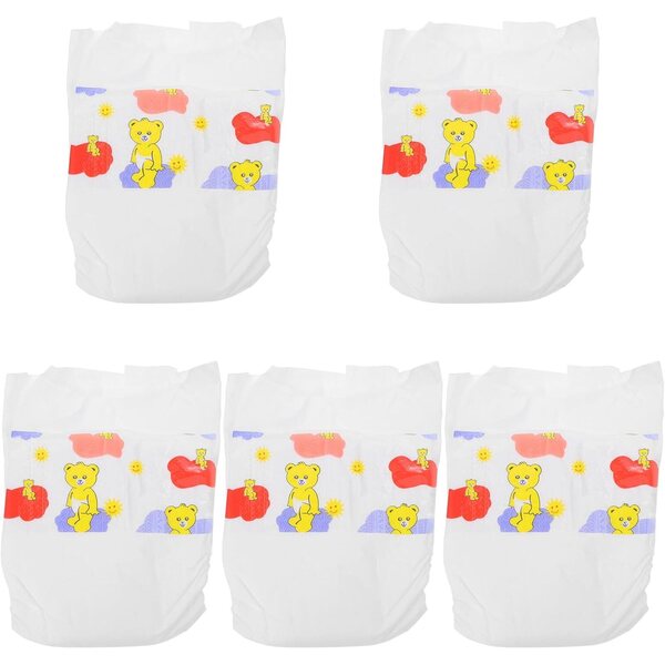 Pannolini per bambole realistiche 5 pezzi in carta morbida 30 cm - Accessori gioco ruolo