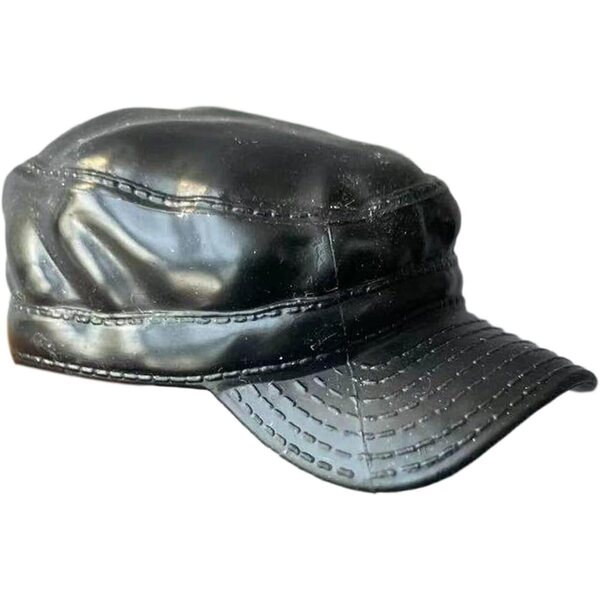 Cappello baseball nero per action figure 1/6 TISHITA gomma morbida 5,5x3 cm