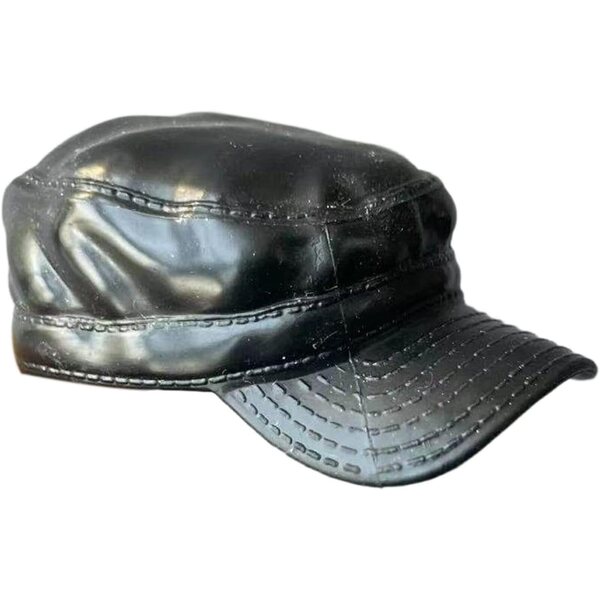 Cappello baseball nero per action figure 1/6 TISHITA gomma morbida 5,5x3 cm