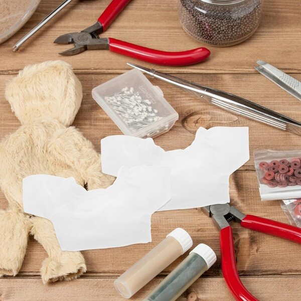 ORFOFE Set 6 Magliette Bianche per Orsetti di Peluche 13 cm, Abbigliamento Morbido e Artigianale