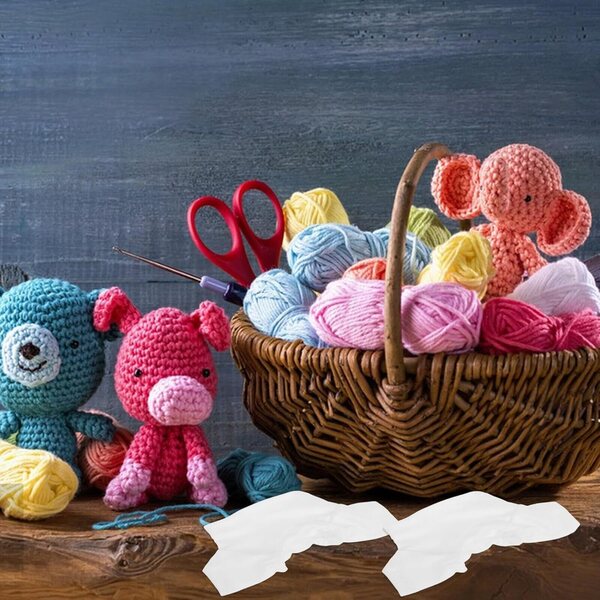 ORFOFE Set 6 Magliette Bianche per Orsetti di Peluche 13 cm, Abbigliamento Morbido e Artigianale
