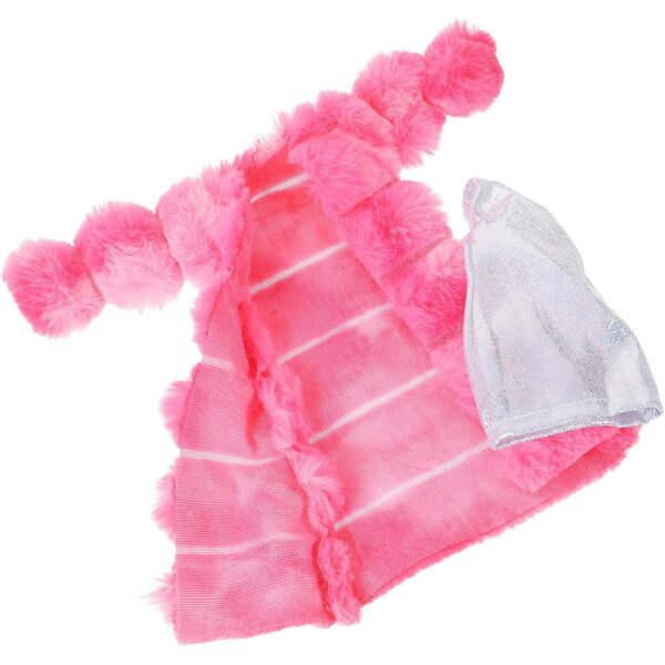 HEMOTON Set Vestiti per Bambole 27-29 cm Gilet e Cappotto in Peluche Riutilizzabile Rosa